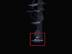 Location of the button that activates the artifact in Stage Variant #2. Pressing the button will cause the artifact to spawn on the pedestal to the left.